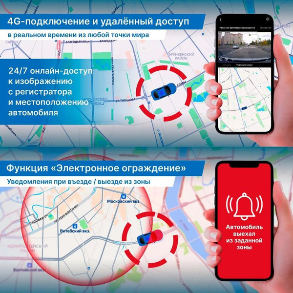 Автомобильный видеорегистратор TrendVision Online Sky 4G