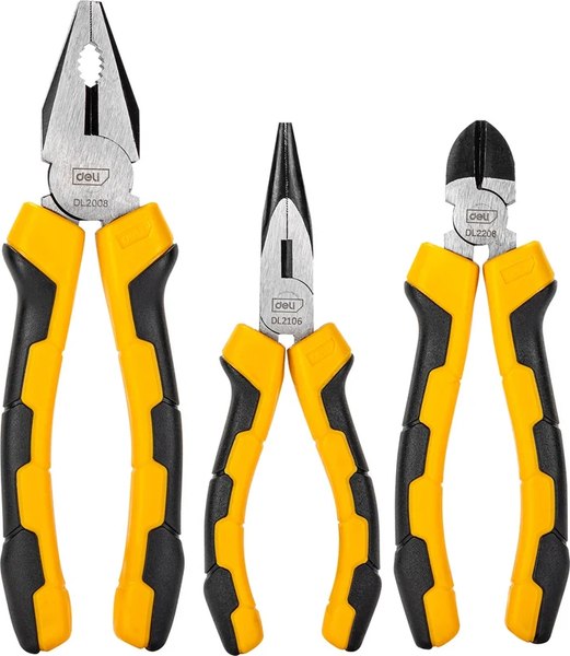 Набор губцевого инструмента Deli EDL2008-3 - фото