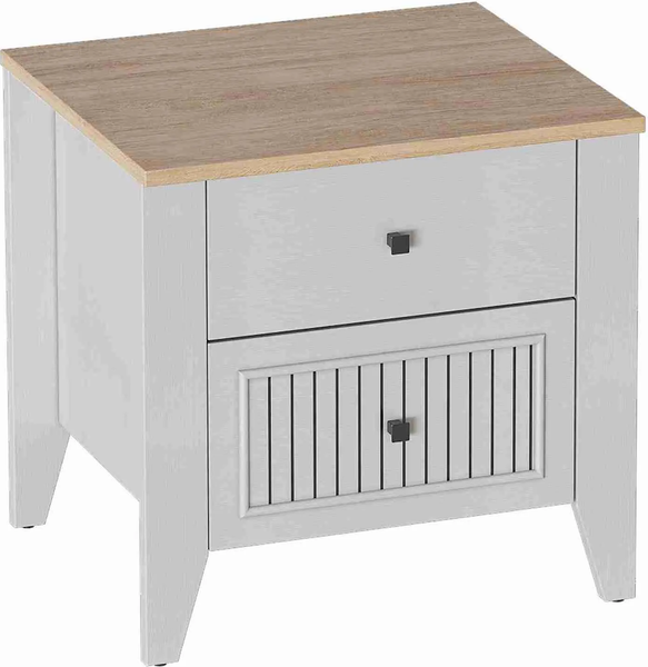 Прикроватная тумба Мебельград Валенсия 2 ящика - фото