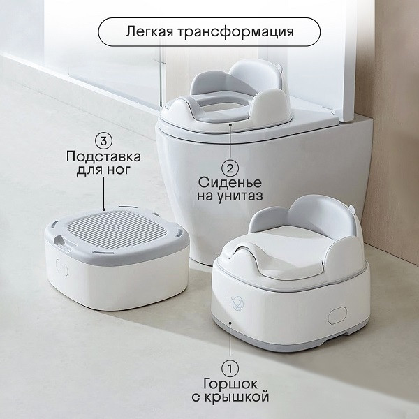 Детский горшок Kidzi Step-by-step / KDZ6218