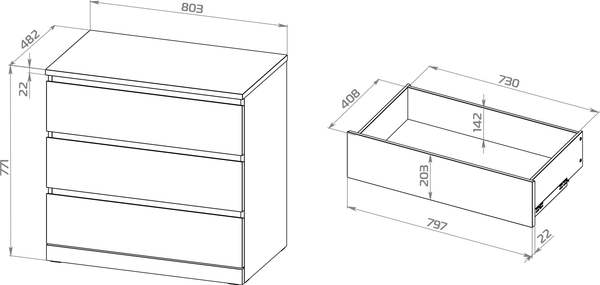 Комод Mio Tesoro Варма Prime 3