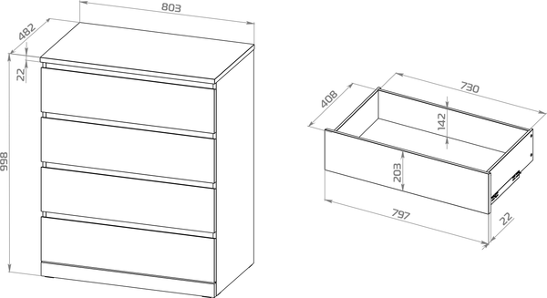 Комод Mio Tesoro Варма Prime 4