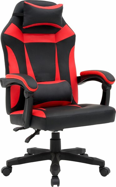 Кресло геймерское Cromex GM-105 / 532957 (черный/красный) - фото