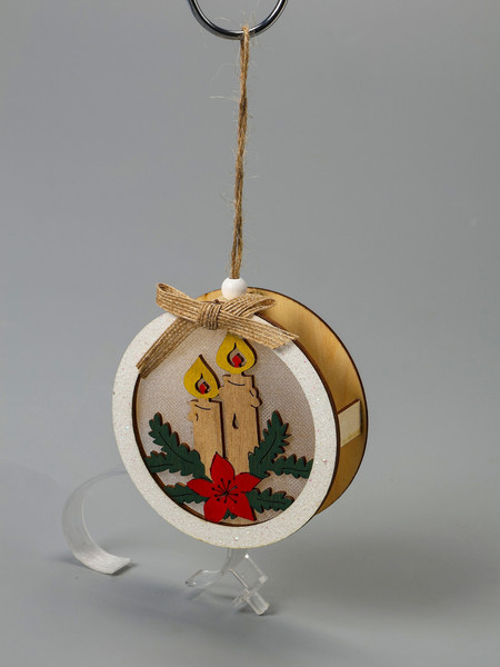 Елочная игрушка Luazon Lighting Шар со свечками / 6117337