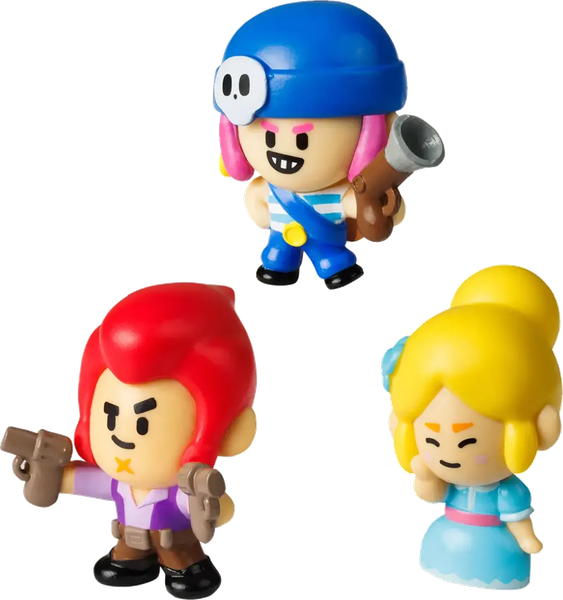 Набор фигурок коллекционных Brawl Stars Кольт, Пайпер и Пэнни / BRW2020C - фото