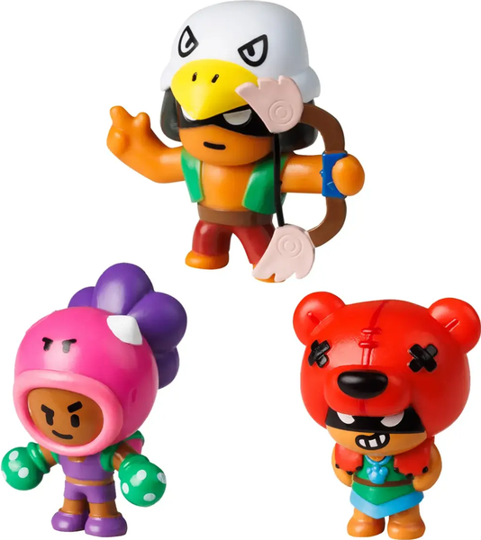 Набор фигурок коллекционных Brawl Stars Роза, Бо и Нита / BRW2020А - фото