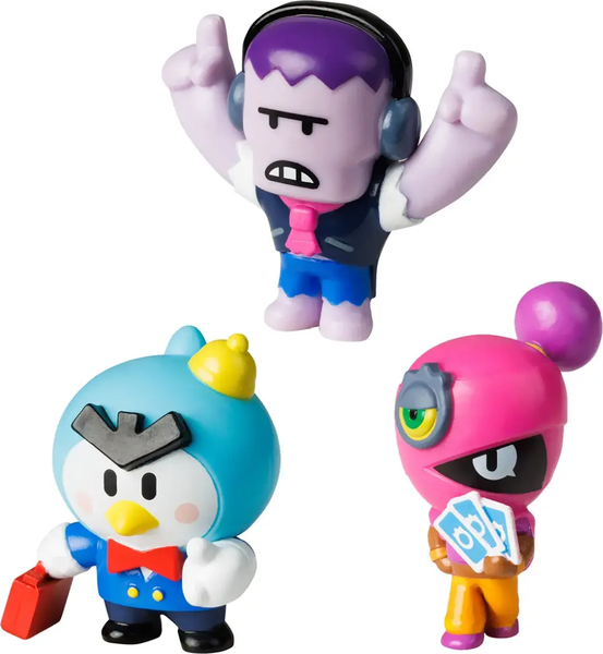 Набор фигурок коллекционных Brawl Stars Фрэнк, Тара и Мистер Пи / BRW2020D - фото