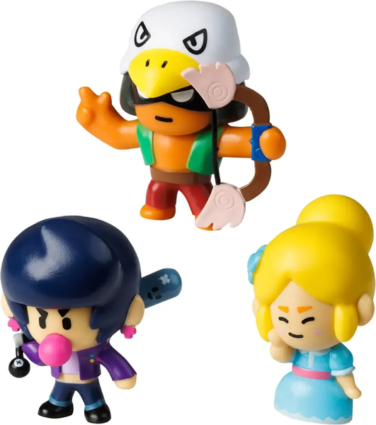 Набор фигурок коллекционных Brawl Stars Пайпер, Бо и Биби / BRW2021A - фото