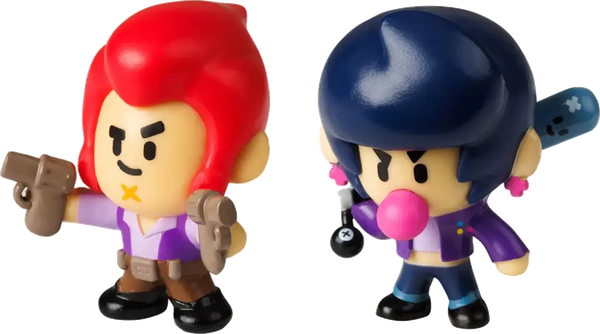 Набор фигурок коллекционных Brawl Stars Кольт и Биби / BRW2015A - фото