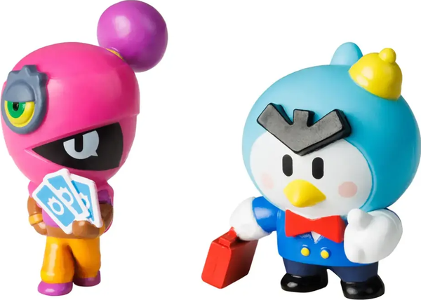 Набор фигурок коллекционных Brawl Stars Мистер Пи и Тара / BRW2015E - фото