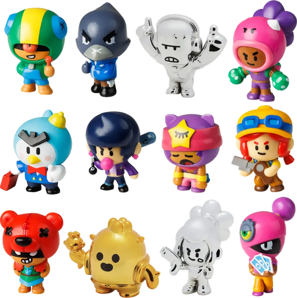 Набор фигурок коллекционных Brawl Stars Спайк, Шелли и Фрэнк / BRW2080B - фото