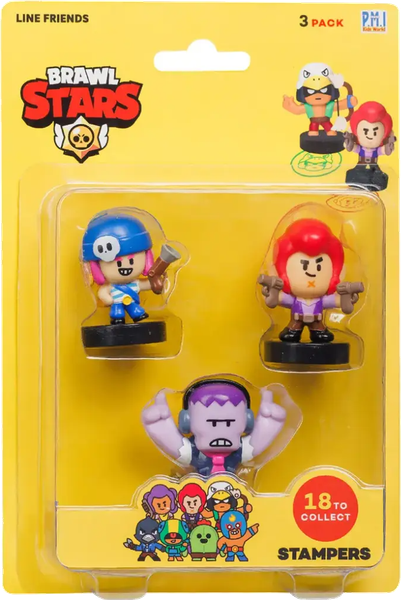 Набор фигурок коллекционных Brawl Stars Фрэнк, Кольт и Пэнни / BRW5020D - фото