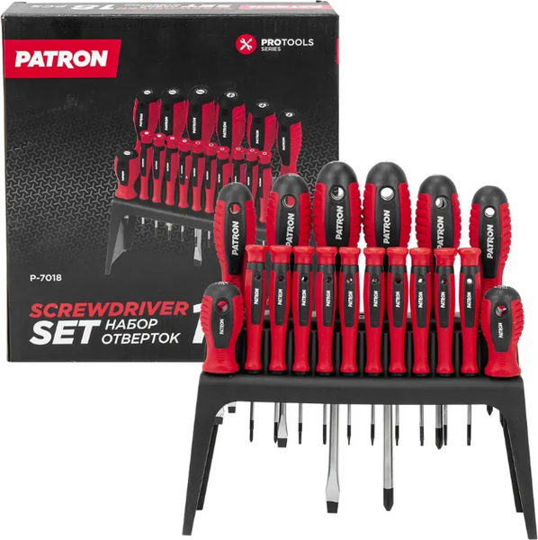 Набор отверток Patron 64 827 / P-7018