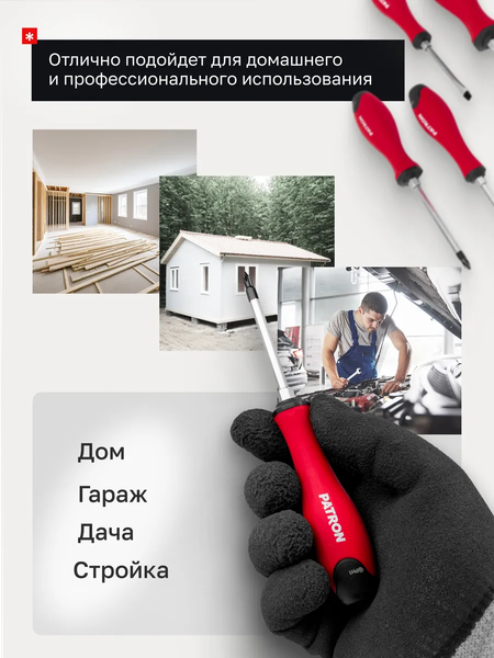 Набор отверток Patron 64 829 / P-7004