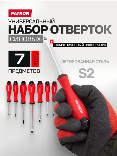 Набор отверток Patron 64 831 / P-7007