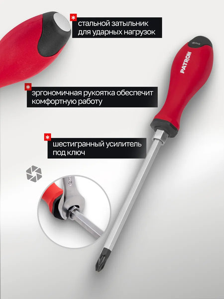 Набор отверток Patron 64 832 / P-7008