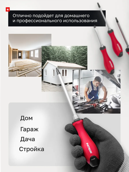 Набор отверток Patron 64 832 / P-7008