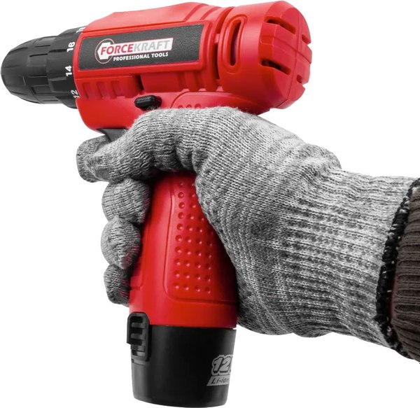 Аккумуляторная дрель-шуруповерт ForceKraft 64 833 / FK-CD6215A