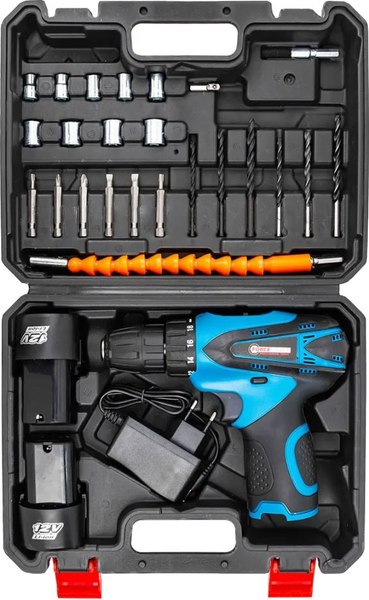 Аккумуляторная дрель-шуруповерт ForceKraft 64 834 / FK-CD6017