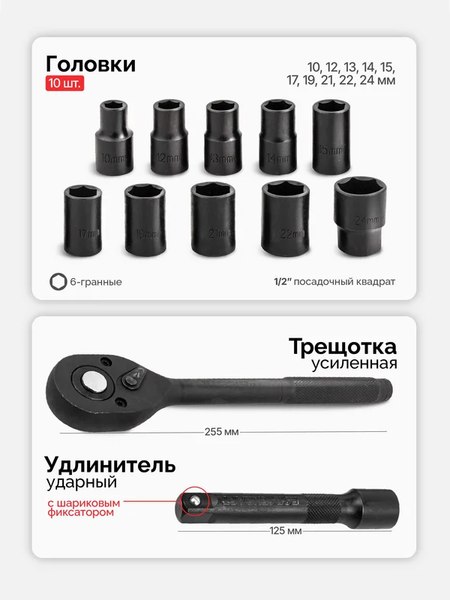 Универсальный набор инструментов ForceKraft FK-4122-5