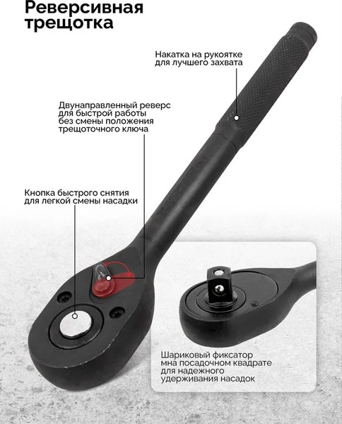 Универсальный набор инструментов ForceKraft FK-4122-9