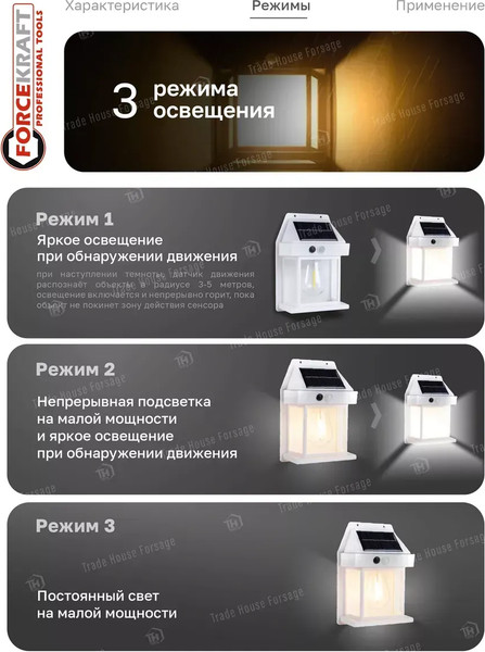 Набор бра уличных ForceKraft FK-WL6009