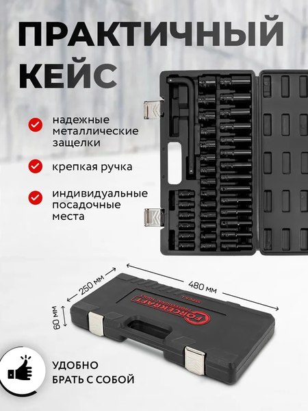 Набор головок слесарных ForceKraft FK-4359MPB