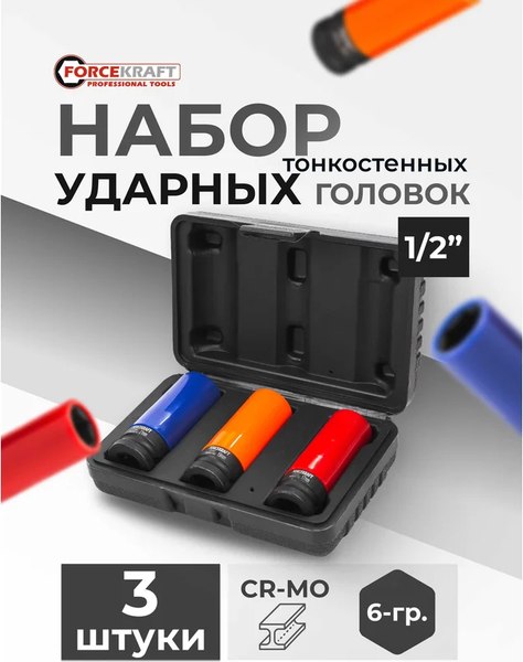 Набор головок слесарных ForceKraft FK-4032C