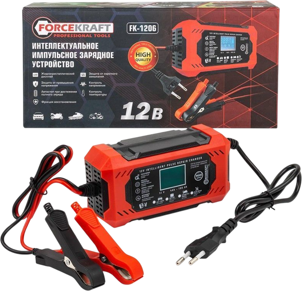 Зарядное устройство для аккумулятора ForceKraft FK-1206 - фото