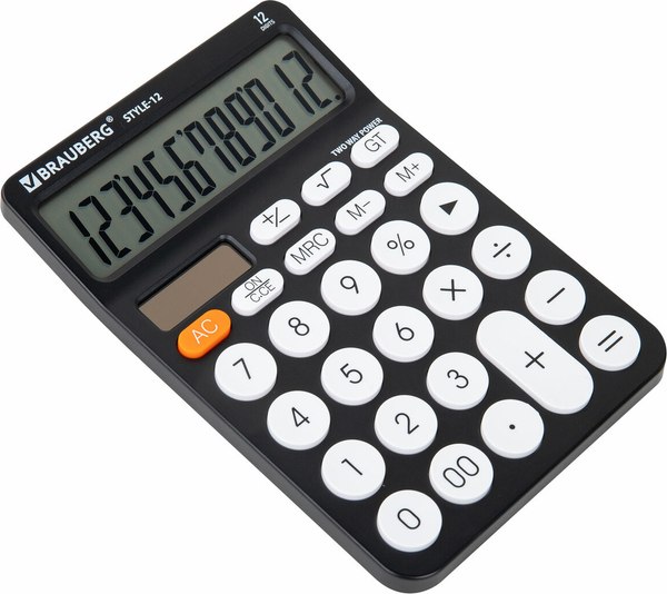 Калькулятор Brauberg Style 12-BK / 272965