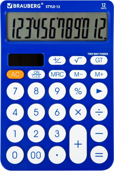 Калькулятор Brauberg Style 12-BL / 272966 - фото