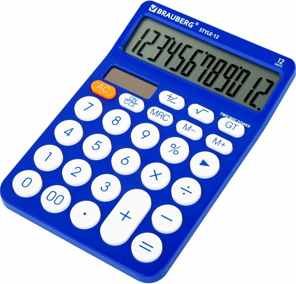 Калькулятор Brauberg Style 12-BL / 272966