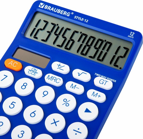 Калькулятор Brauberg Style 12-BL / 272966