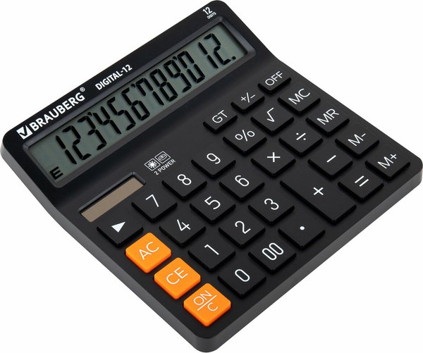 Калькулятор Brauberg Digital 12-BK / 272968