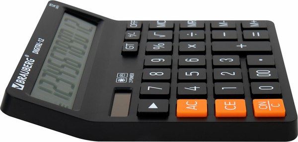 Калькулятор Brauberg Digital 12-BK / 272968