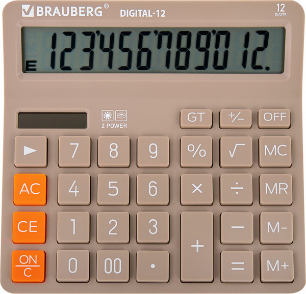 Калькулятор Brauberg Digital 12-BG / 272970 - фото