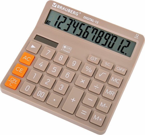Калькулятор Brauberg Digital 12-BG / 272970