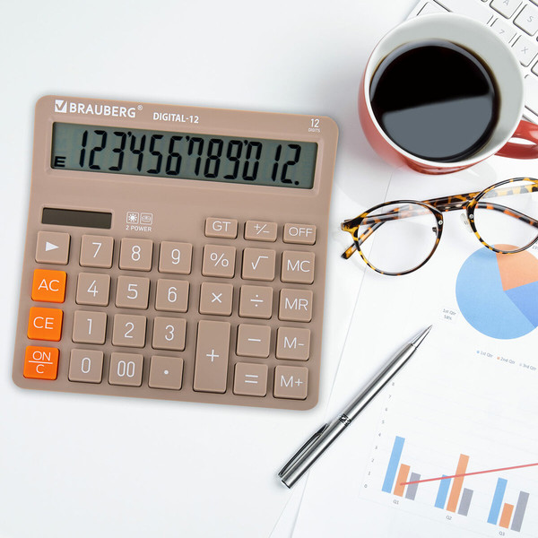 Калькулятор Brauberg Digital 12-BG / 272970