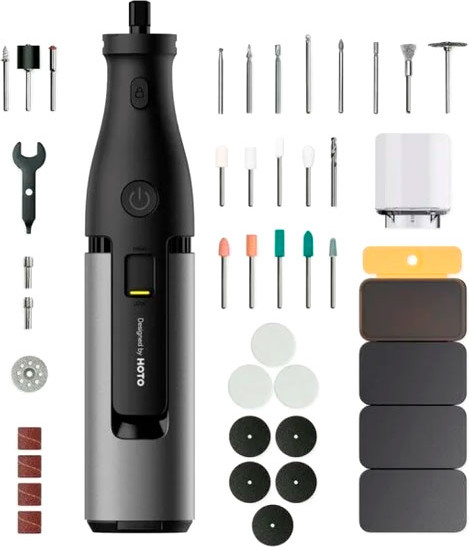 Гравер HOTO Professional Rotary Tool Kit 12V HFE0018GL - фото