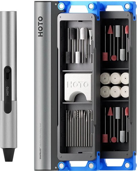 Гравер HOTO SNAPBLOQ Electric Mini Rotary Tool Kit HFE0022GL - фото