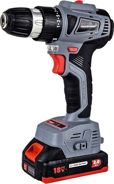 Аккумуляторная дрель-шуруповерт Profipower MKBL-18BT / E0146 - фото