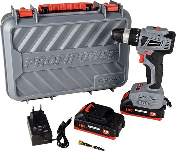 Аккумуляторная дрель-шуруповерт Profipower MKBL-18BT / E0146