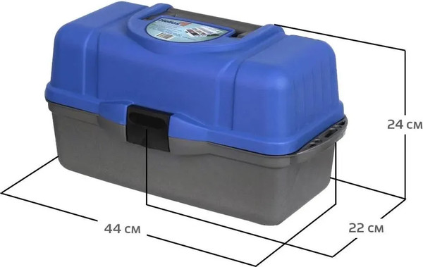 Ящик для инструментов Helios Трехполочный T-HS-3TTB-B