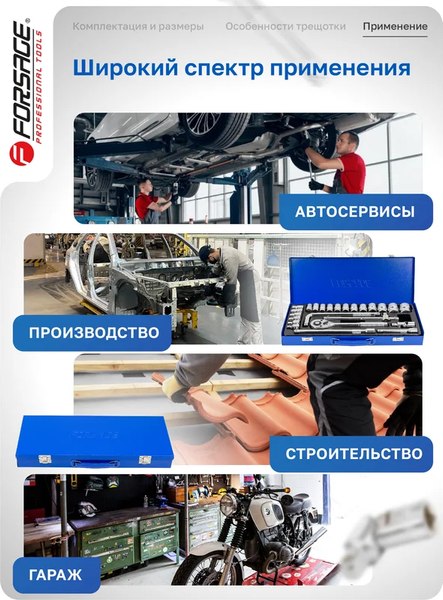 Универсальный набор инструментов Forsage F-4245B-5