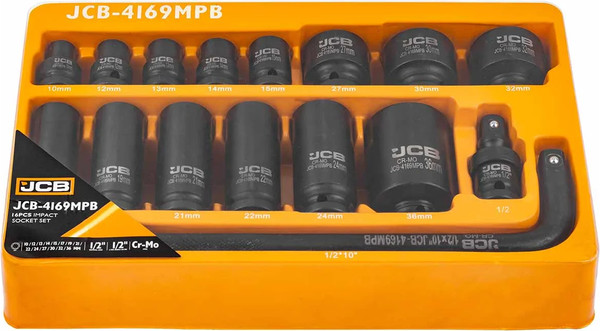 Набор головок слесарных JCB CB-4169MPB