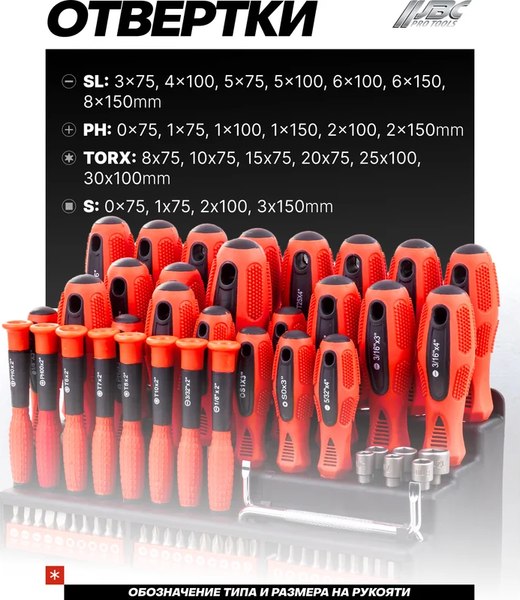 Набор отверток JBC 10100