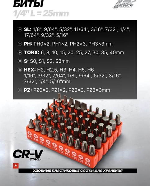Набор отверток JBC 10100