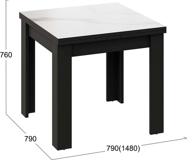 Обеденный стол ТриЯ Хьюстон тип 1 раздвижной / 271761