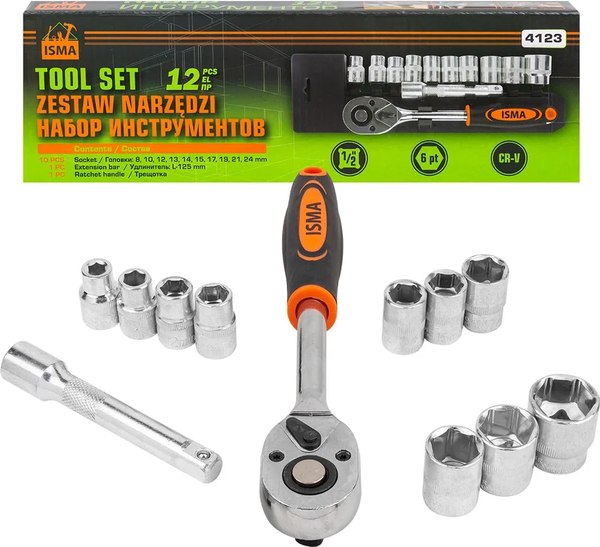 Универсальный набор инструментов ISMA ISMA-4123 - фото