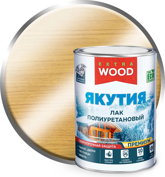 Лак Farbitex Профи Wood Паркетный Полиуретановый сверхпрочный д/древ. Якутия - фото